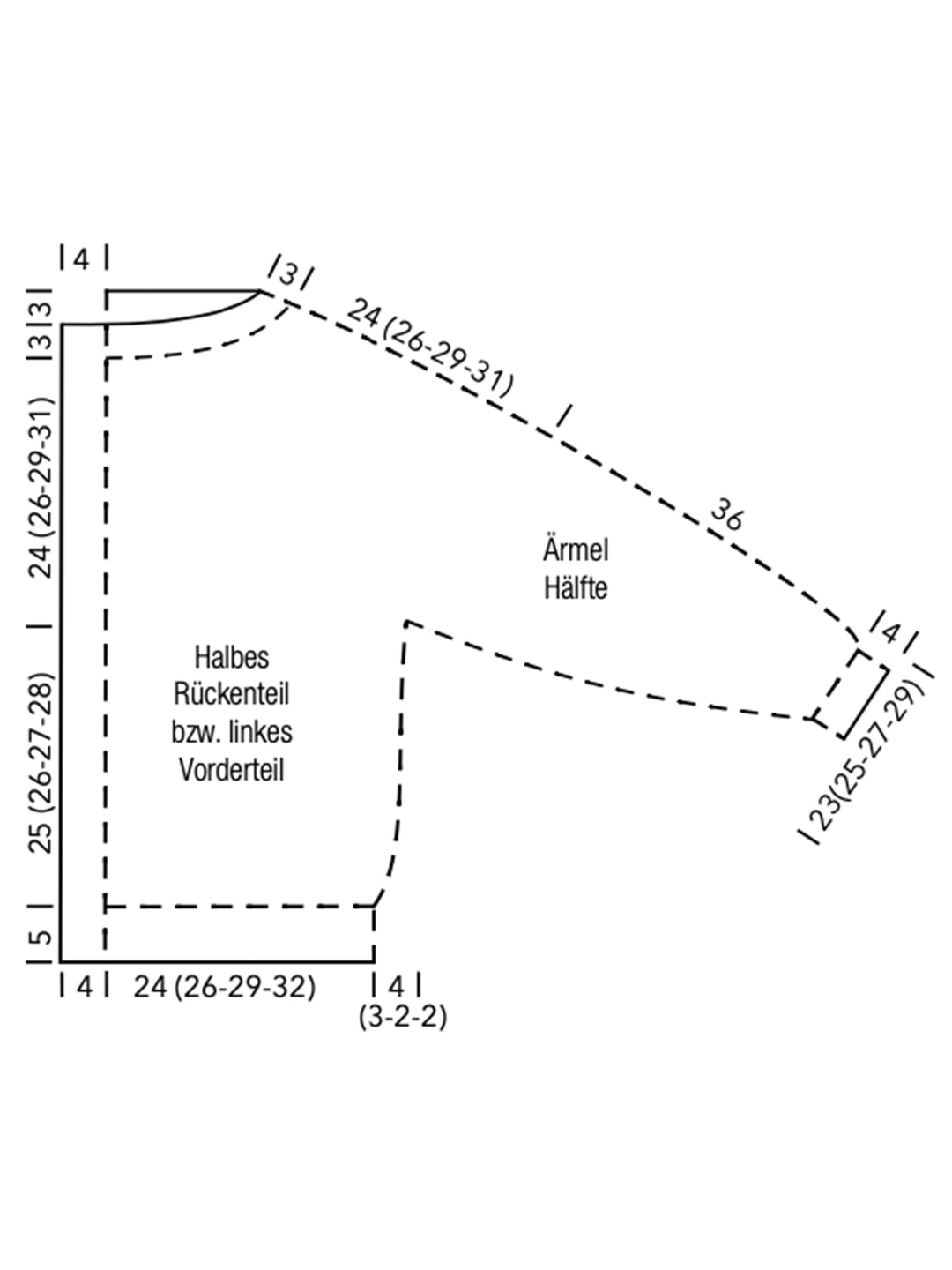 Breipakket Setasuri vest met streepjes - top-down