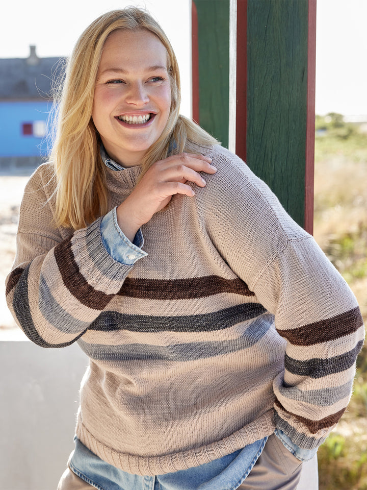 Breipakket Cool Wool trui met strepen