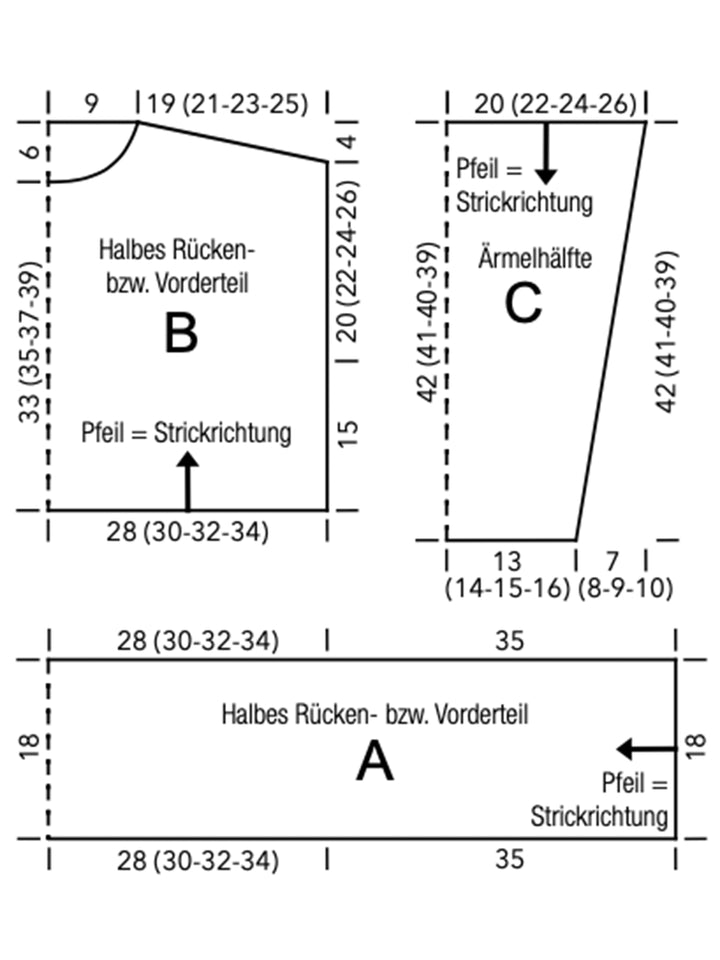 Breipakket Gomitolo Gala trui met knoopdetail