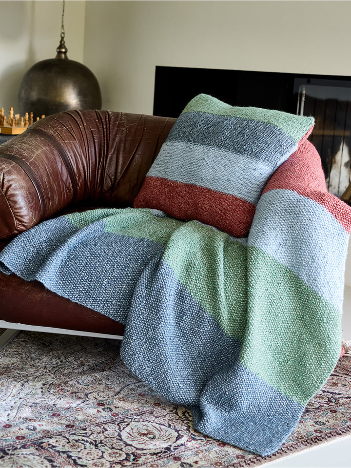 Breipakket Lucciola colorblock deken