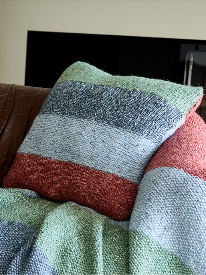 Breipakket Lucciola colorblock kussenhoes