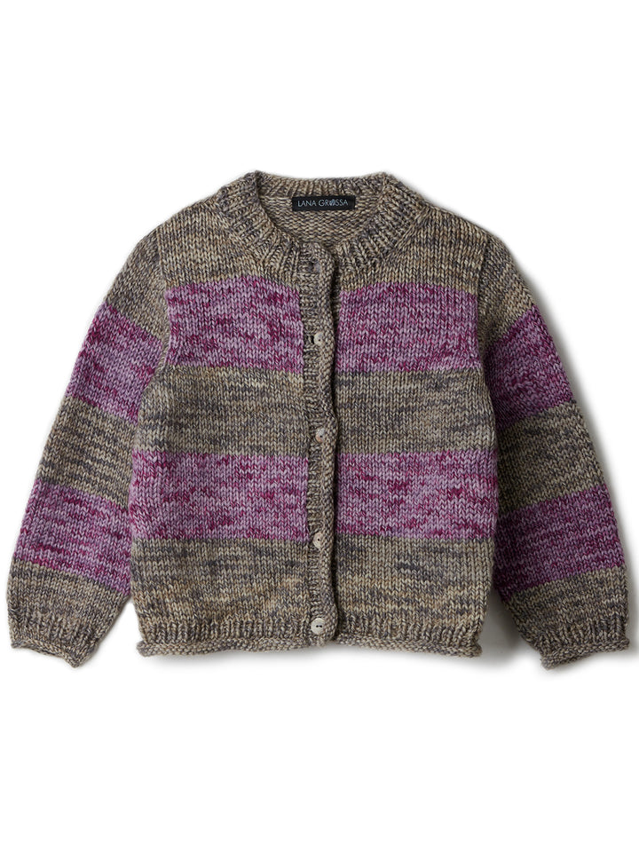 Breipakket Vintage Chunky top-down strepenvest - kids