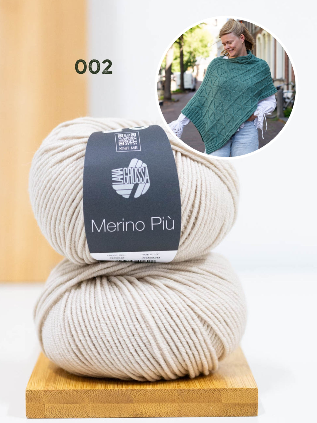 Breipakket Più Poncho - Knotten Design
