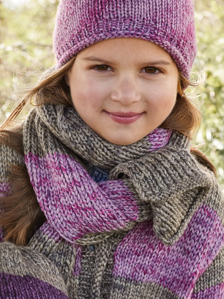 Breipakket Vintage Chunky strepensjaal - kids