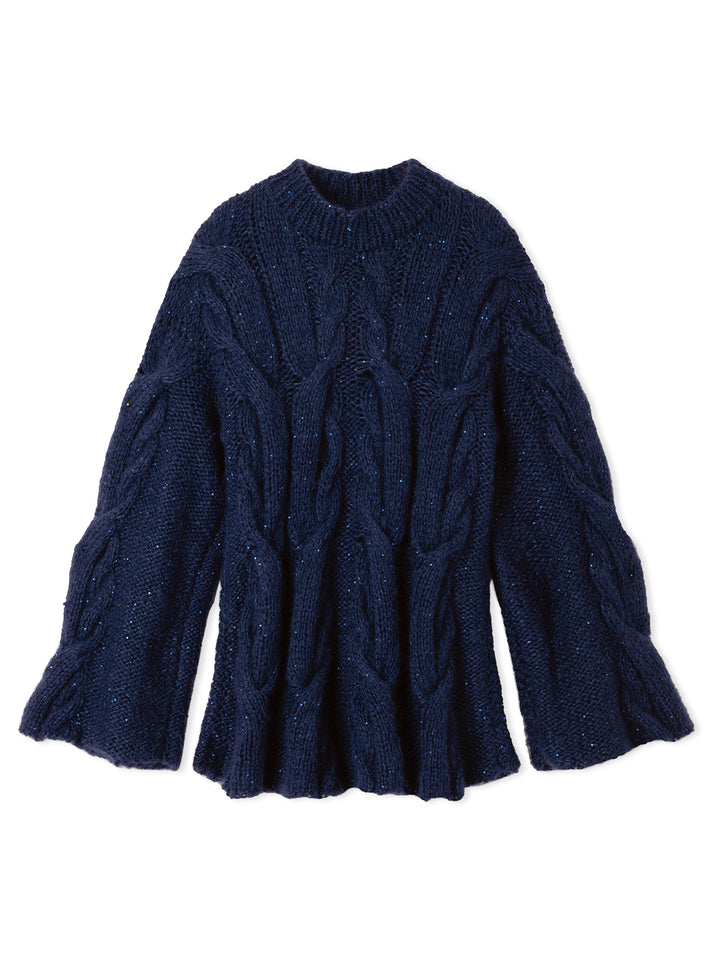 Breipakket Mohair di Gio &amp; Glamour kabeltrui in A-lijn