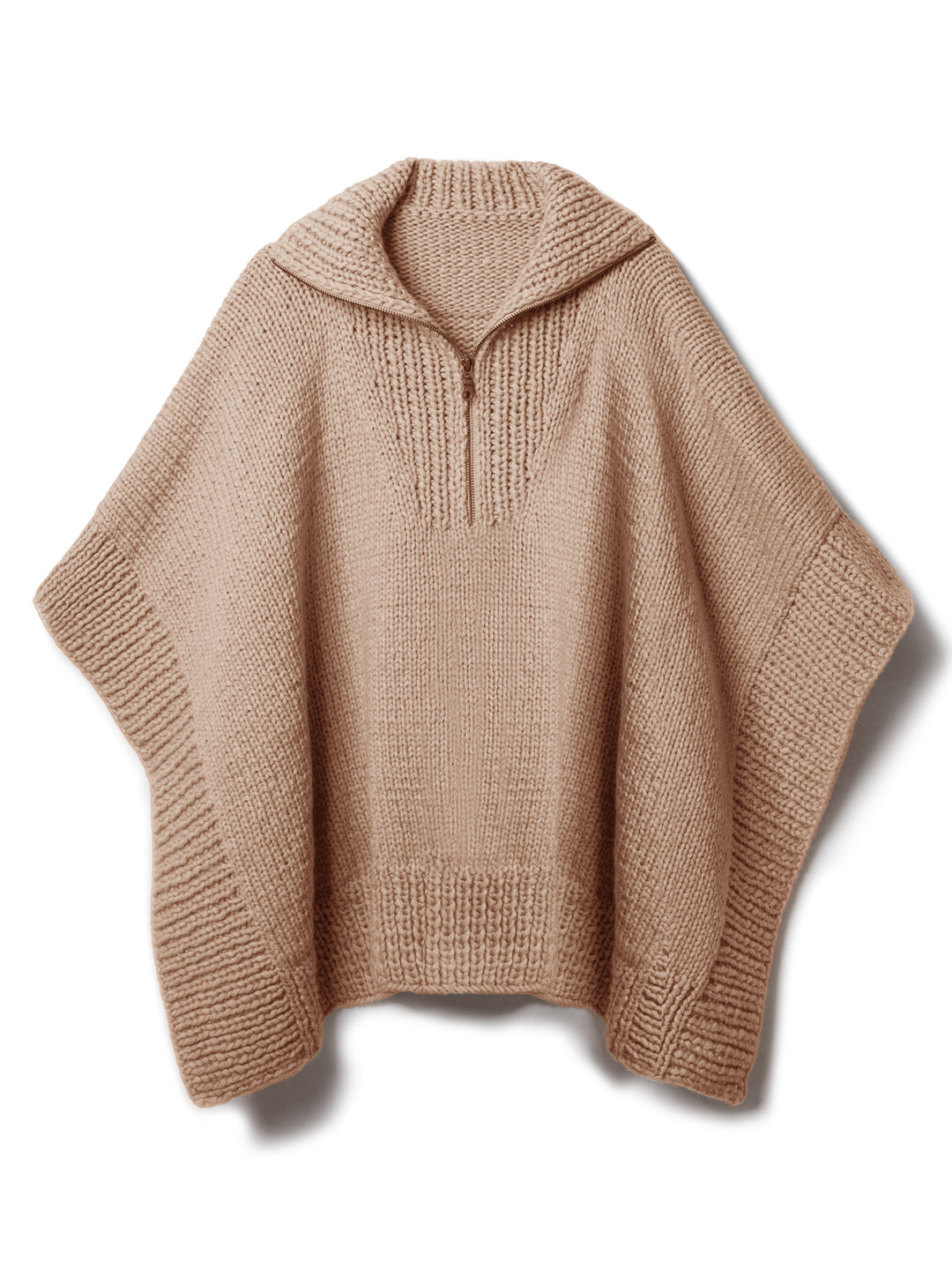 Breipakket Winter Softness poncho met rits