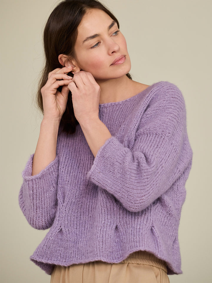 Breipakket Alpaca Air II top-down peplum trui