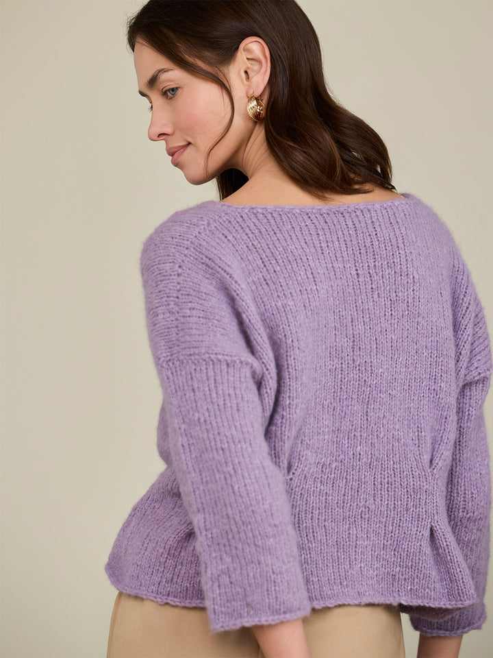 Breipakket Alpaca Air II top-down peplum trui