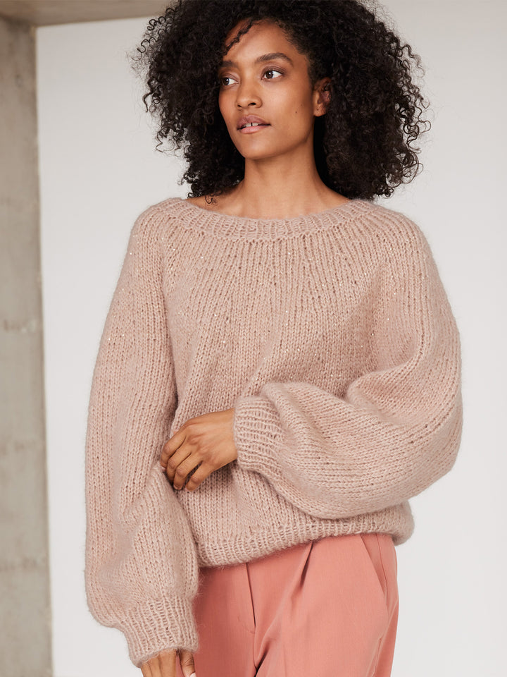 Breipakket Mohair Di Gio Glamour top-down trui