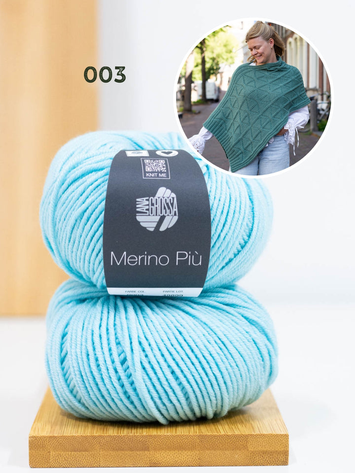 Breipakket Più Poncho - Knotten Design
