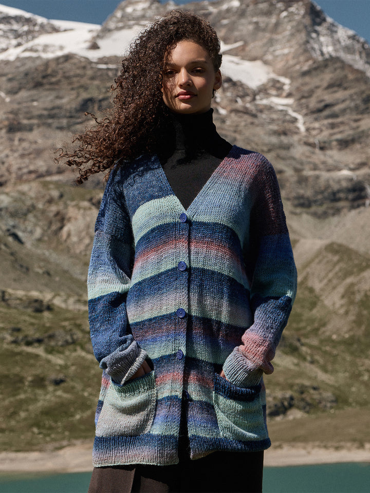Breipakket Gomitolo Fumo top-down vest