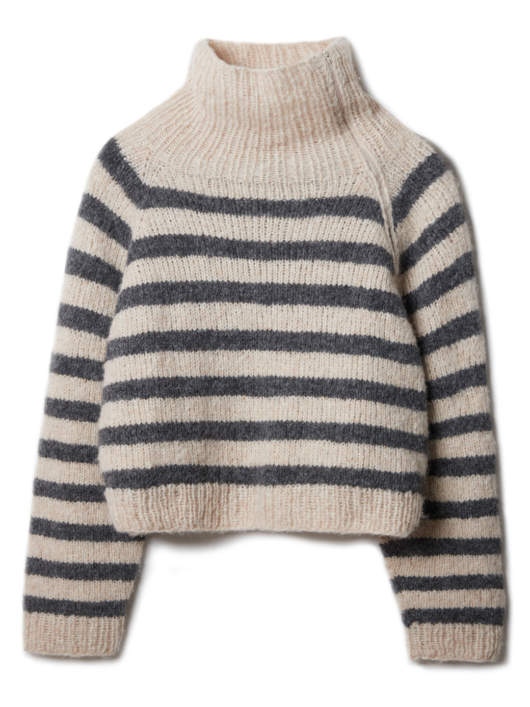 Breipakket Alpaca Air II top-down gestreepte coltrui met rits
