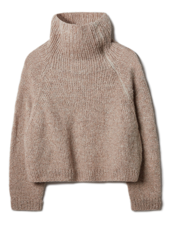 Breipakket Alpaca Air II top-down coltrui met rits