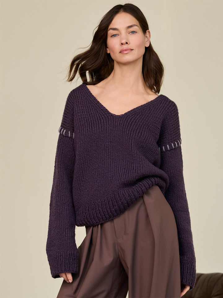 Breipakket Winter Softness top-down v-hals trui
