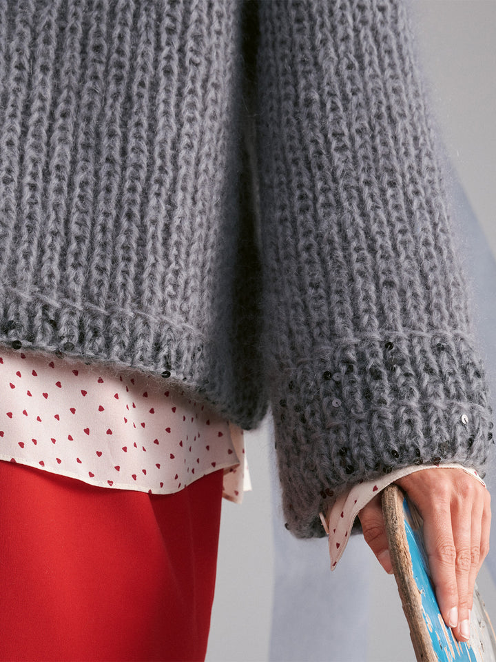 Breipakket Mohair Di Gio Cosmo trui in halfpatent