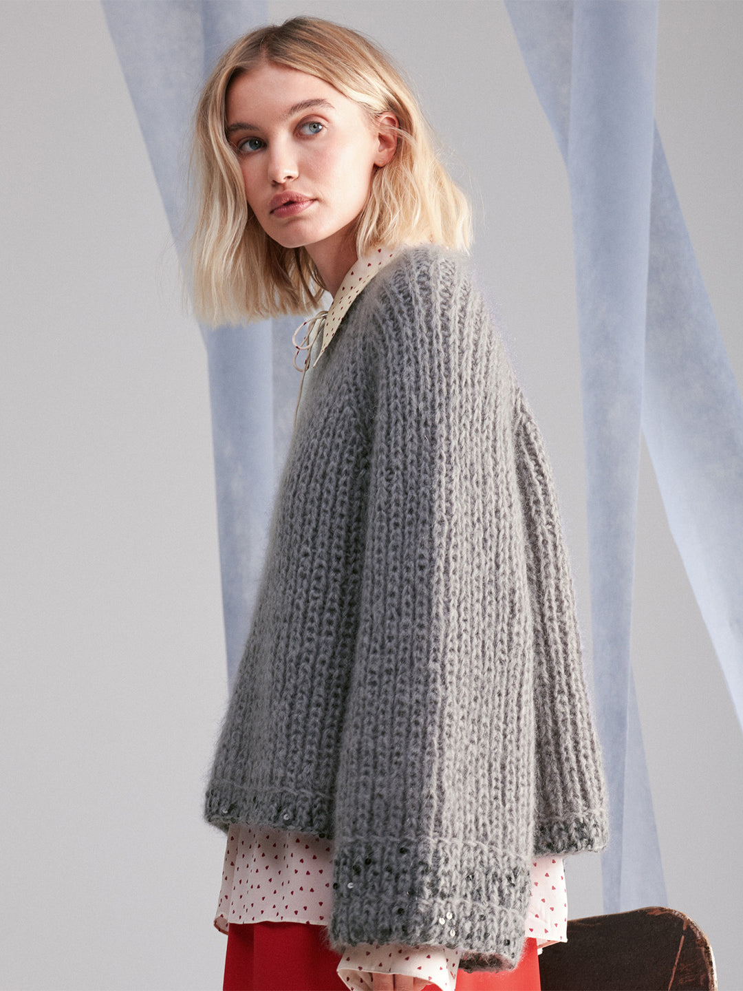 Breipakket Mohair Di Gio Cosmo trui in halfpatent