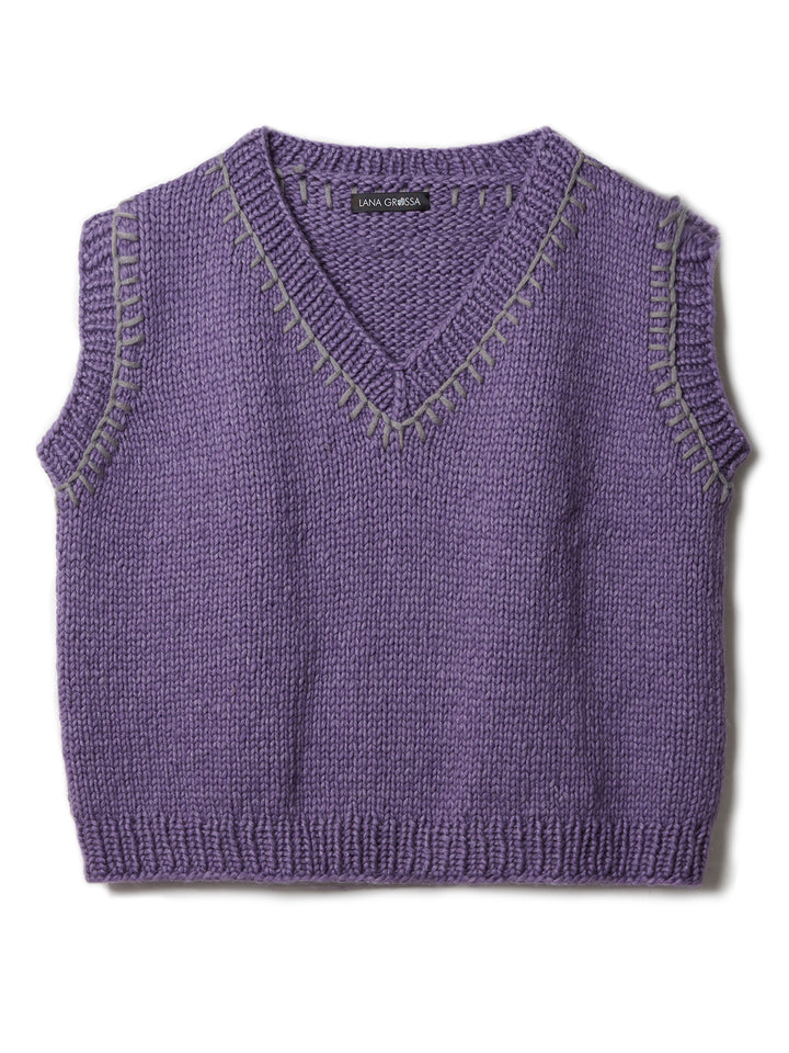 Breipakket Winter Softness top-down spencer met v-hals