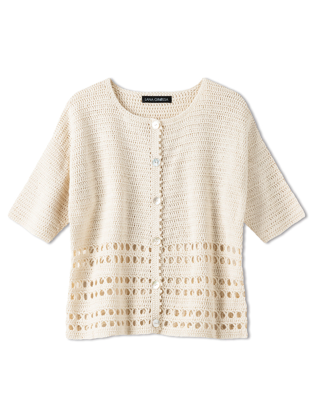 Haakpakket Summer Cashmere vest met ajourpatroon