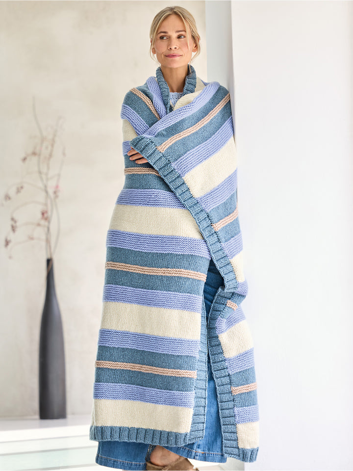 Breipakket Alta Moda Cashmere 16 deken met strepen