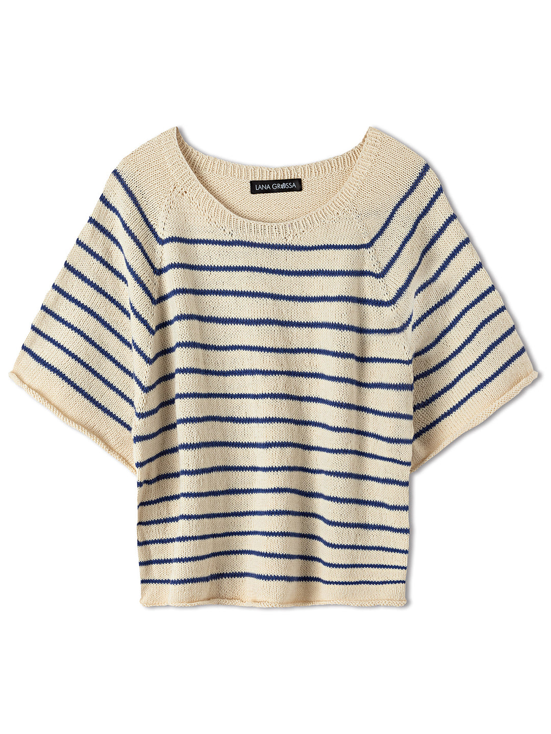 Breipakket Cotton Wool top-down raglanshirt met strepen