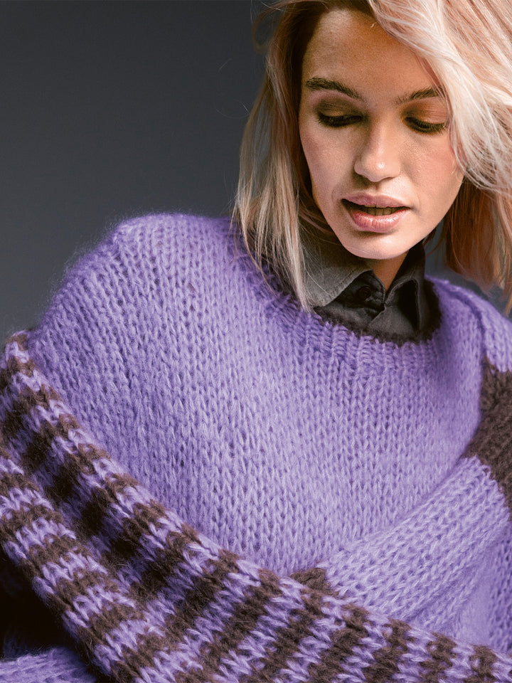 Breipakket Mohair Di Gio strepensjaal