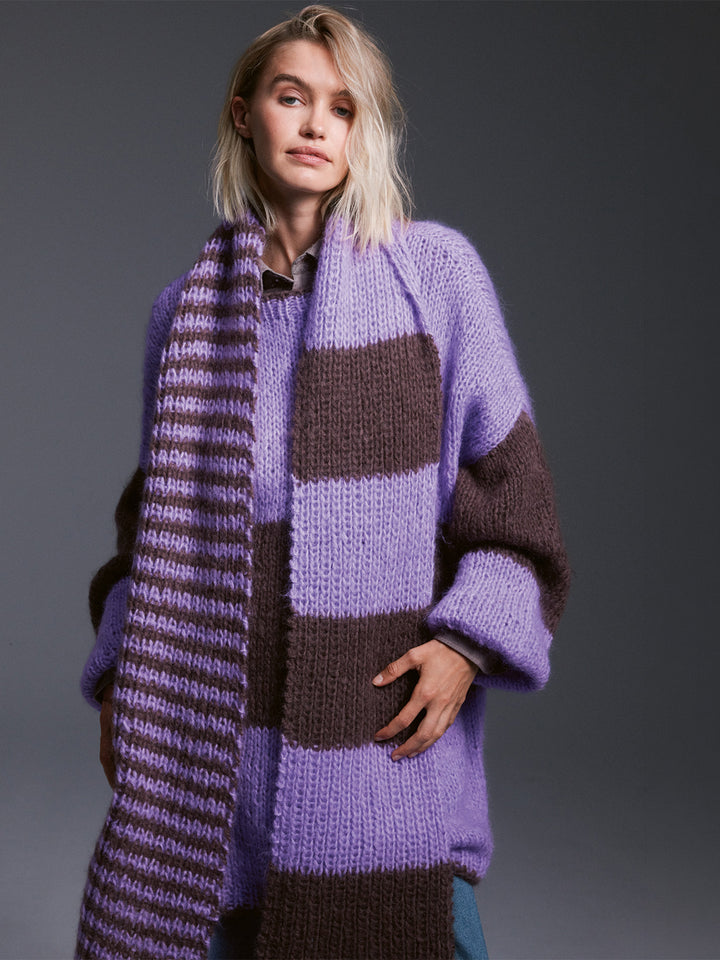 Breipakket Mohair Di Gio strepensjaal