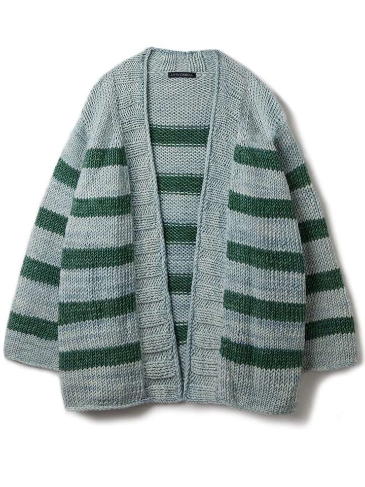 Breipakket Vintage Superchunky top-down strepenvest
