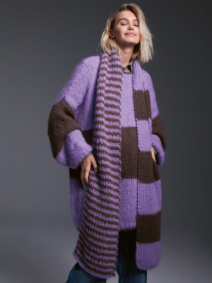 Breipakket Mohair Di Gio strepensjaal