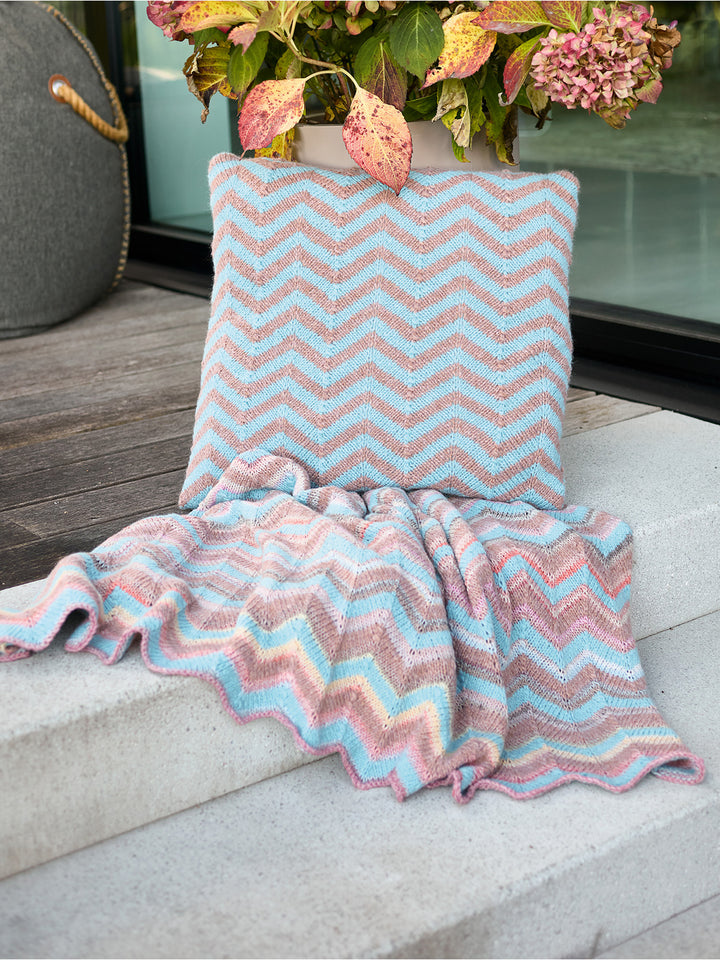 Breipakket Gomitolo Intenso Brigitte no. 2 zigzag deken