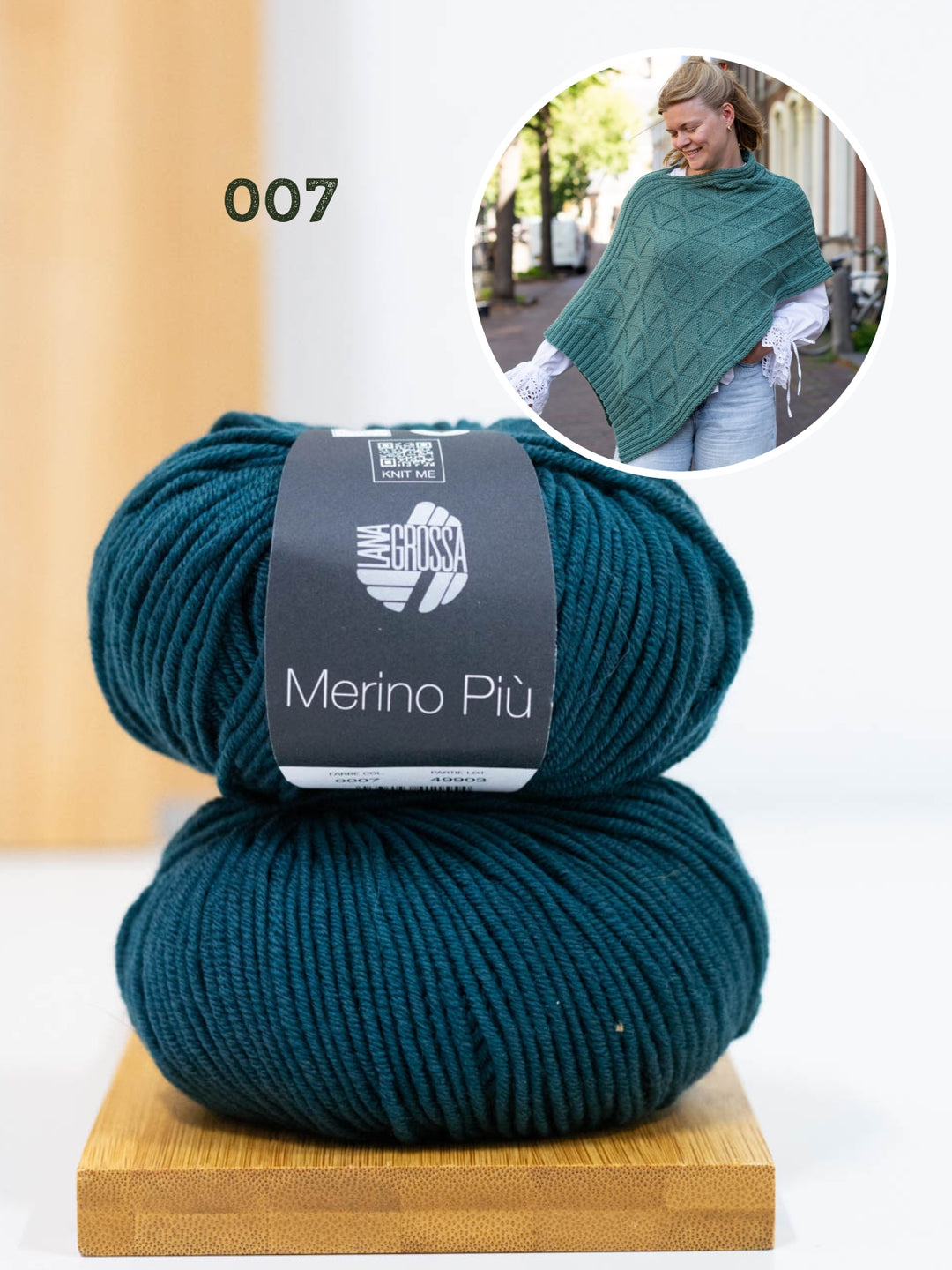 Breipakket Più Poncho - Knotten Design