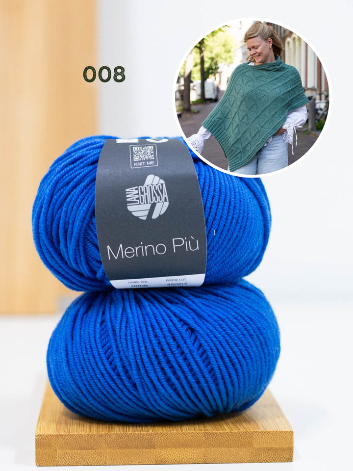 Breipakket Più Poncho - Knotten Design