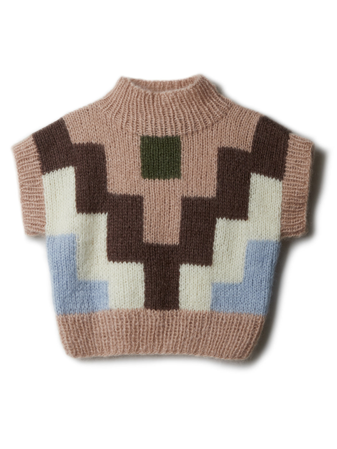 Breipakket Mohair Di Gio spencer in geometrisch design