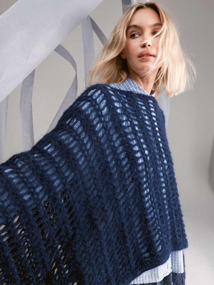 Haakpakket Mohair Di Gio poncho