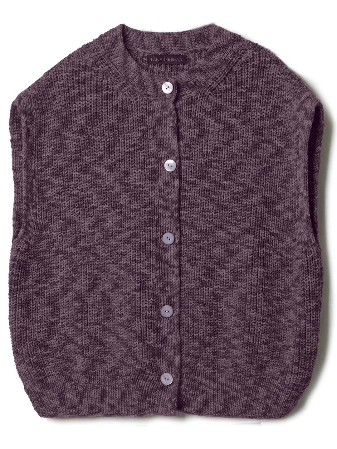 Breipakket Cool Wool Vintage gilet in halve patentsteek