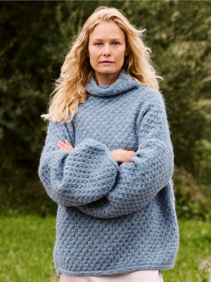 Breipakket Alpaca Air II trui met sterrenpatroon