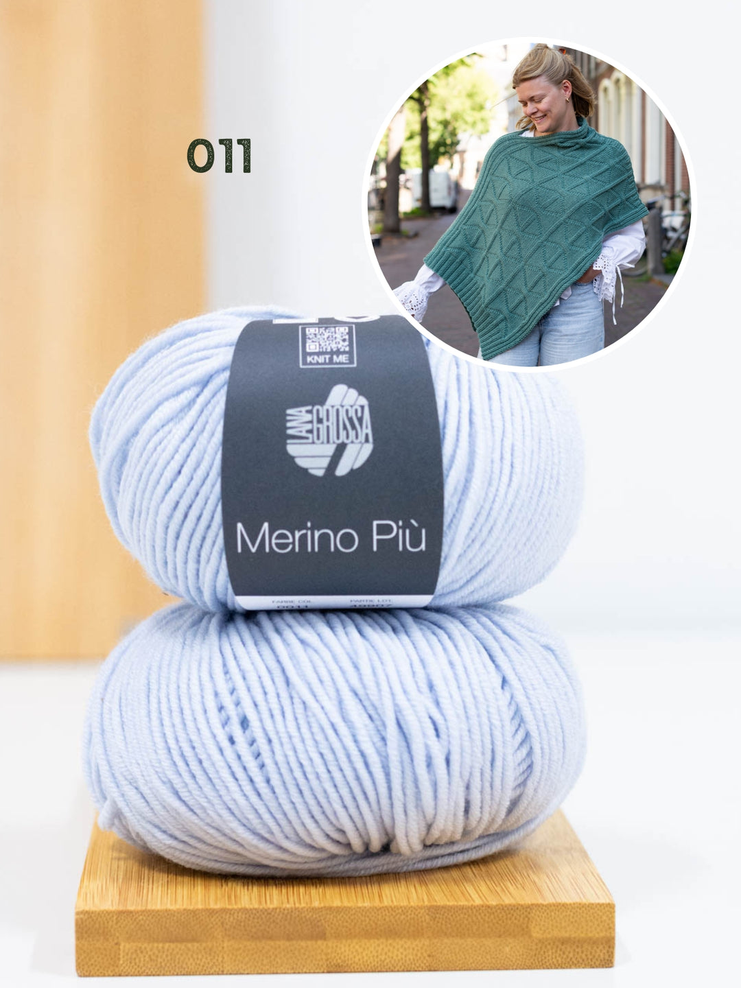 Breipakket Più Poncho - Knotten Design