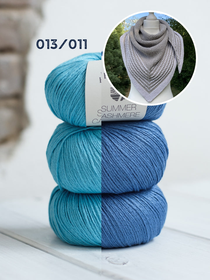 Breipakket Lizas Tuch Pearly Lines - Summer Cashmere