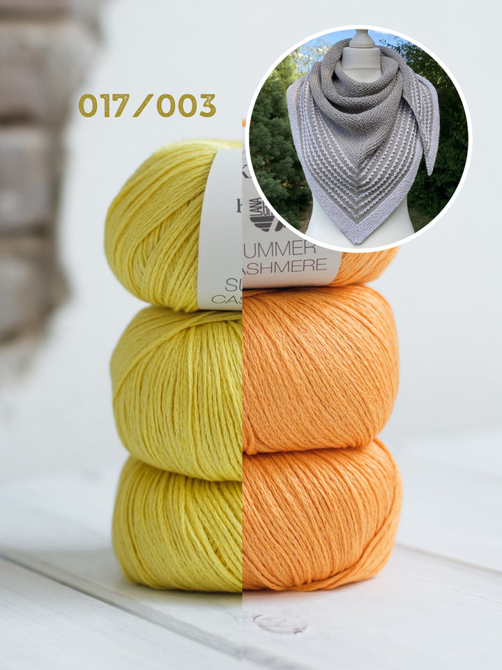 Breipakket Lizas Tuch Pearly Lines - Summer Cashmere