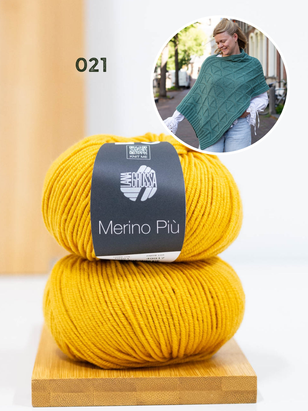 Breipakket Più Poncho - Knotten Design