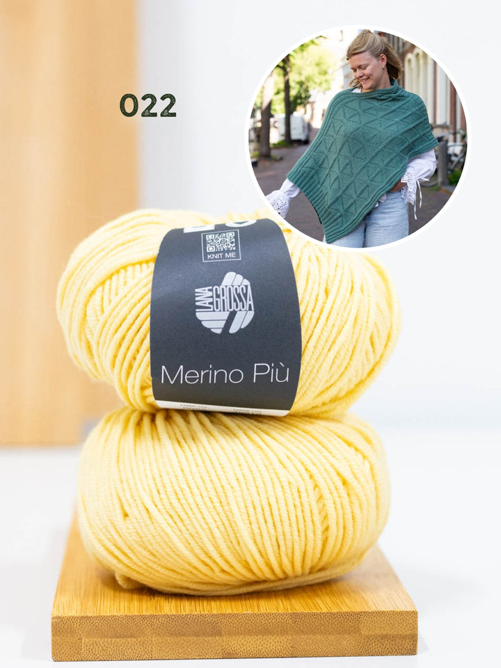 Breipakket Più Poncho - Knotten Design