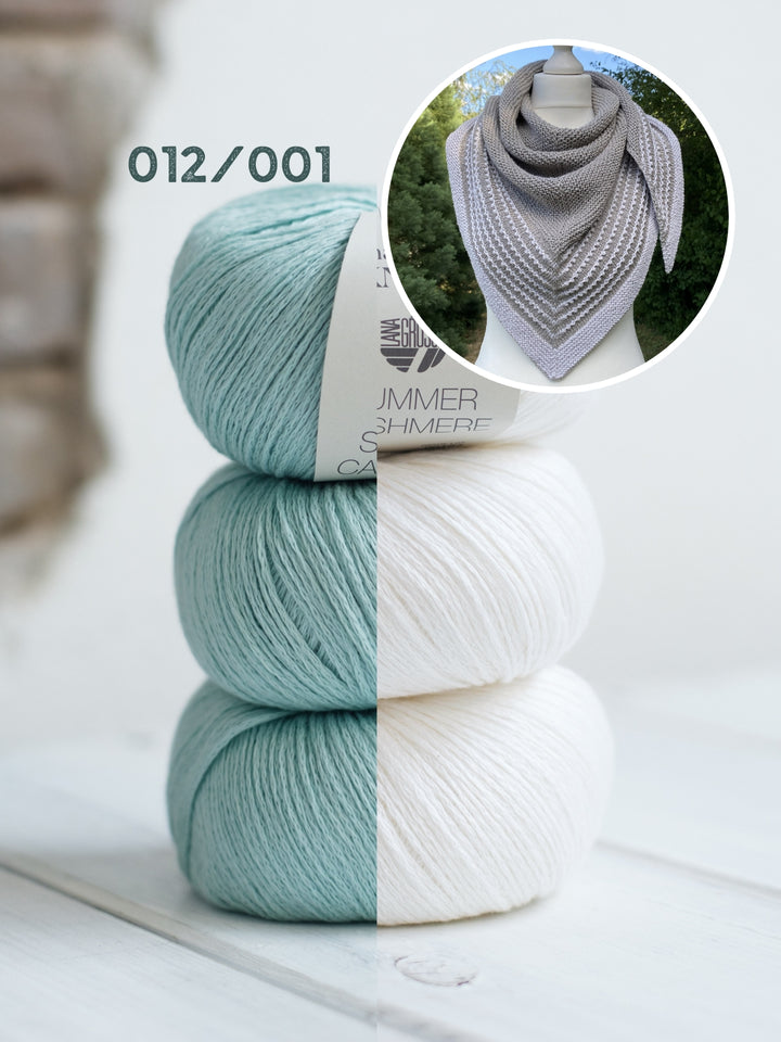 Breipakket Lizas Tuch Pearly Lines - Summer Cashmere