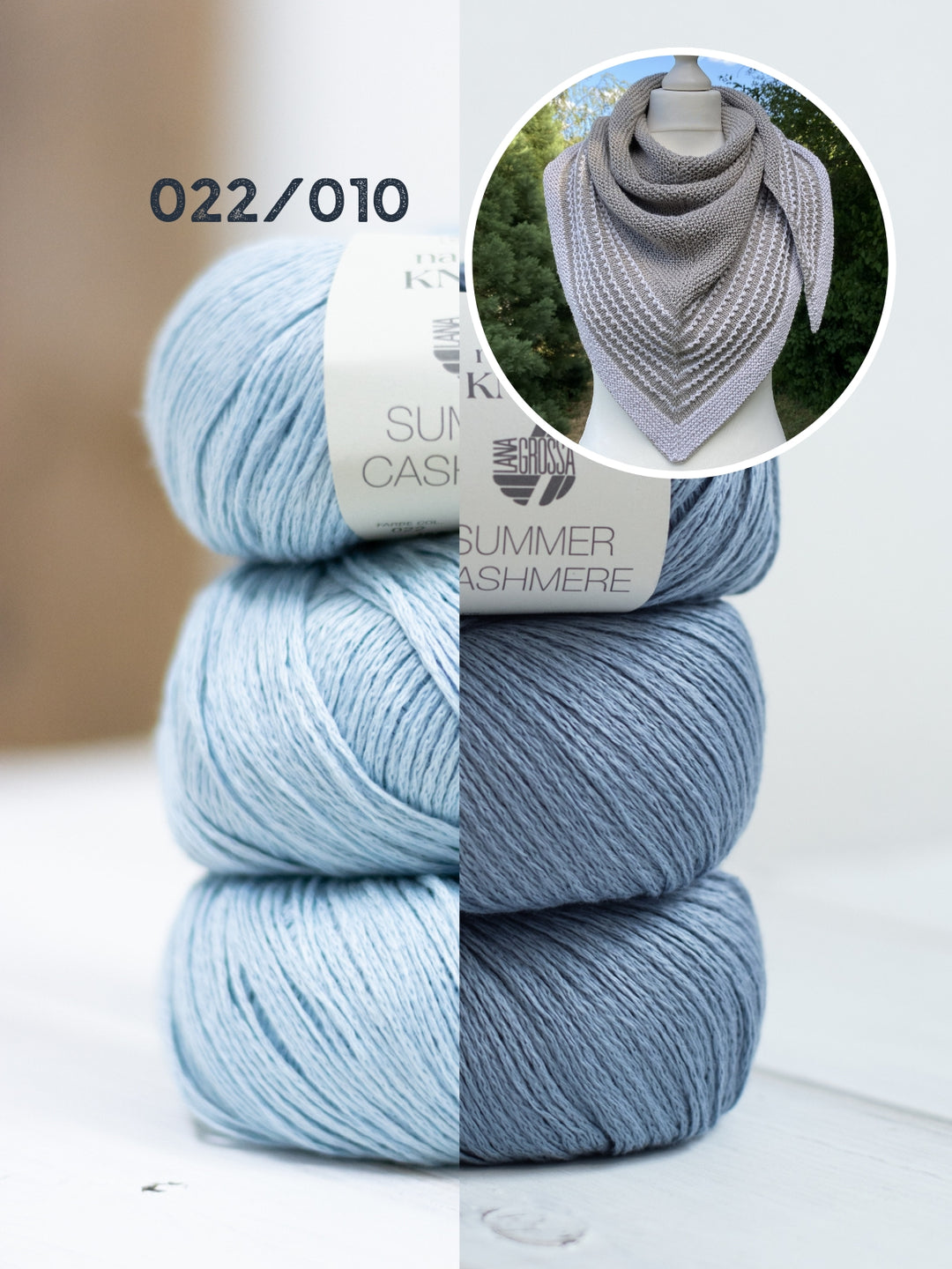 Breipakket Lizas Tuch Pearly Lines - Summer Cashmere