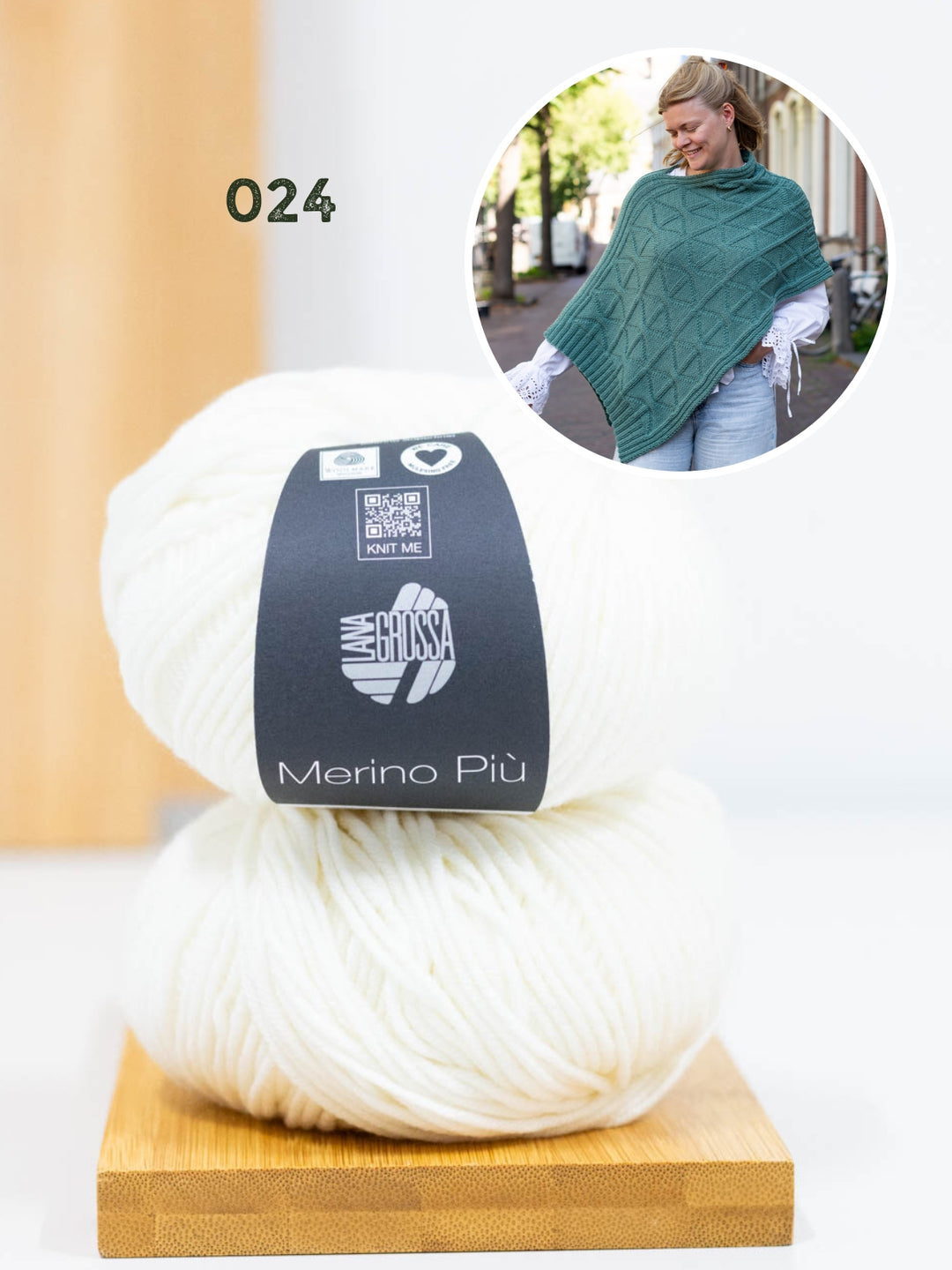 Breipakket Più Poncho - Knotten Design