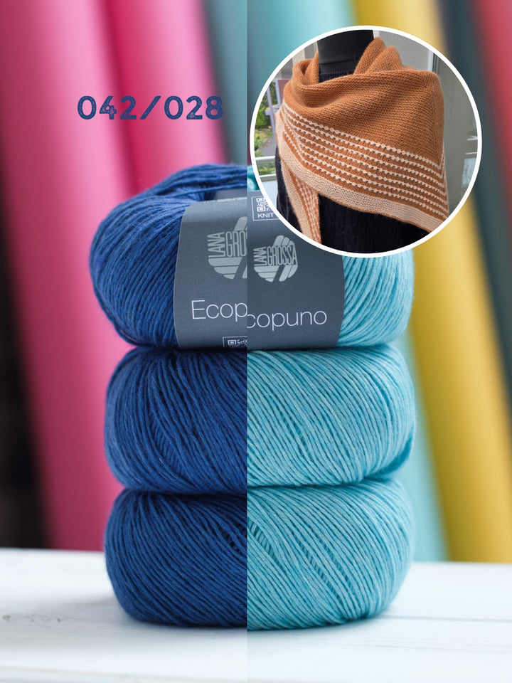 Breipakket Lizas Tuch Pearly Lines - Ecopuno