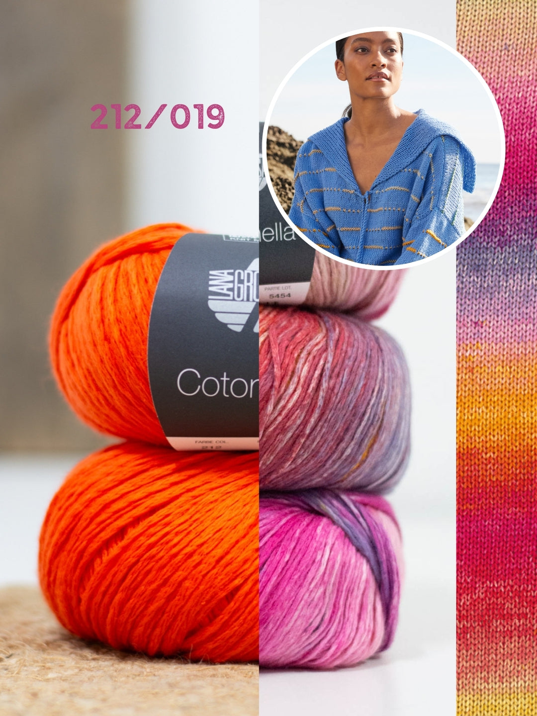 Breipakket Cotonella trui met streepjes