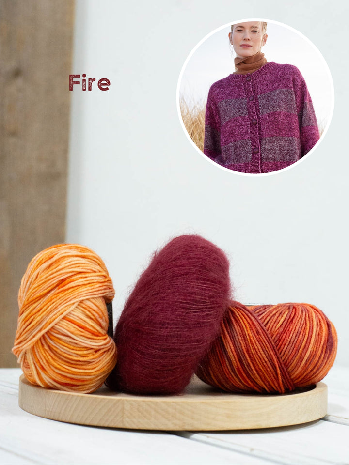 Breipakket Cool Wool Vintage Silkhair strepenvest