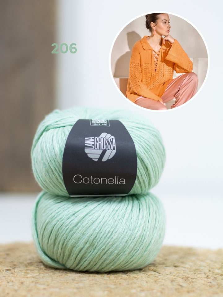 Brei- en haakpakket Cotonella trui