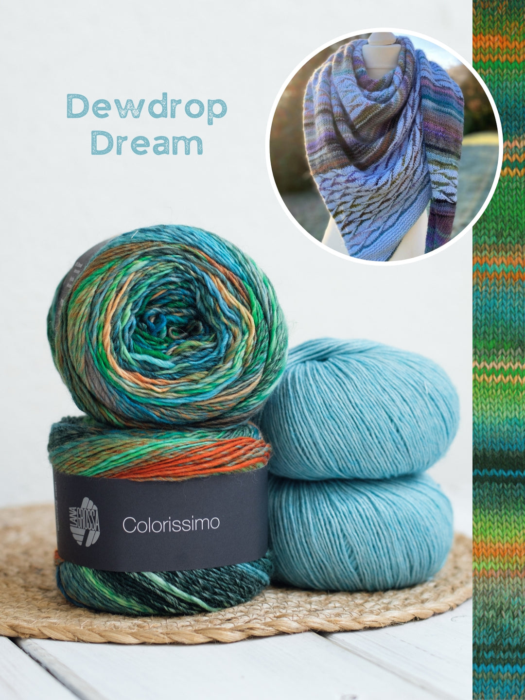 Breipakket Lizas Tuch New Waves - Colorissimo Ecopuno