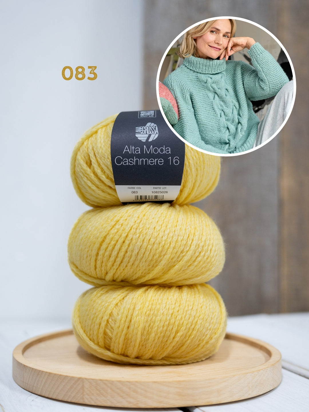 Breipakket Alta Moda Cashmere 16 kabeltrui