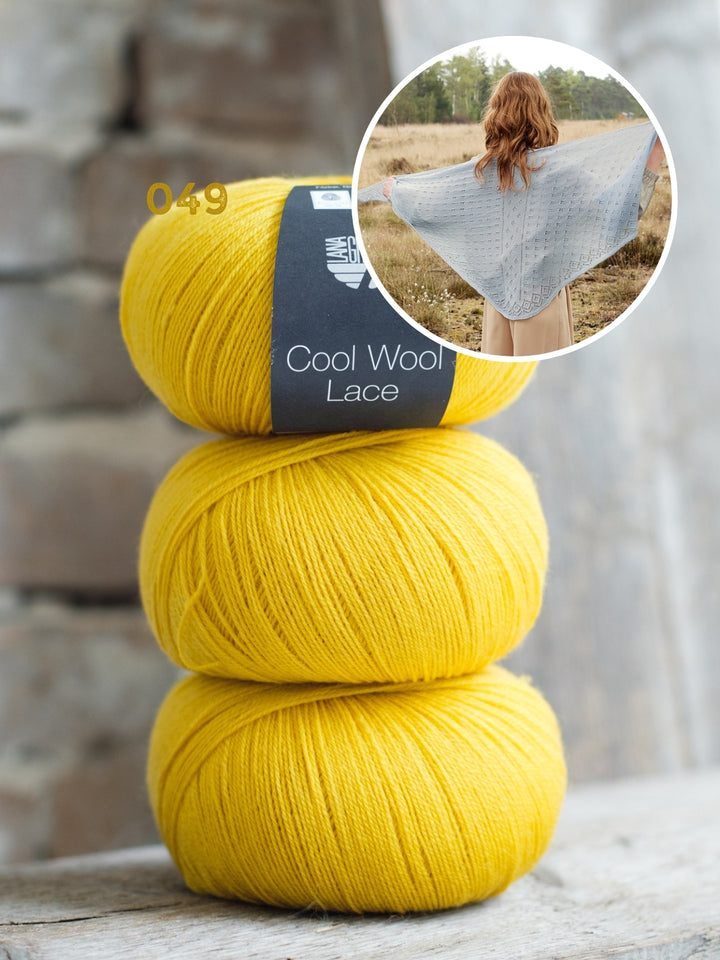 Breipakket Cool Wool Lace ajourstola